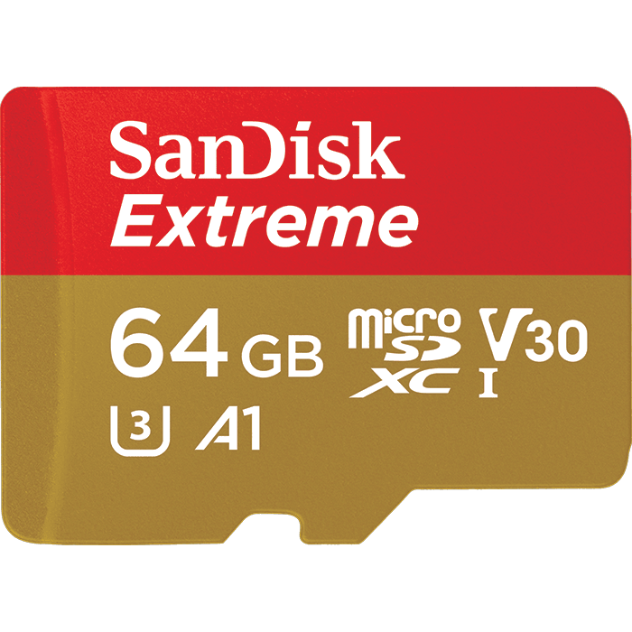SanDisk Extreme<sup>Â®</sup> <i class="no-caps">microSDâ¢</i> UHS-I Card