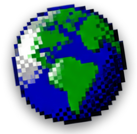 pixel-globe