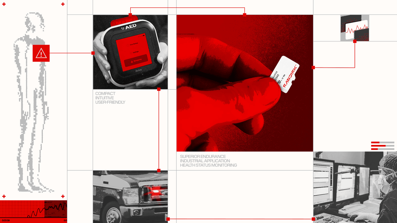 Medical technology interface with emergency monitoring visuals