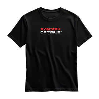 Front and back view of black t-shirts on white background