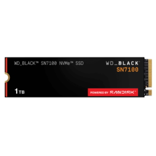 内蔵型SSD WDS100T4X0E WD_BLACK SN7100 NVMe SSD1TB WDS100T4X0E [M.2 NVMe 内蔵SSD / 1TB PCIe Gen4x4 ヒートシンク非搭載