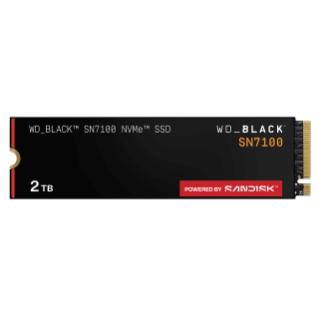 中古 WD SN7100 2TB M.2 SSD WD_BLACK Unidade de estado sólido SSD interna para jogos SN7100