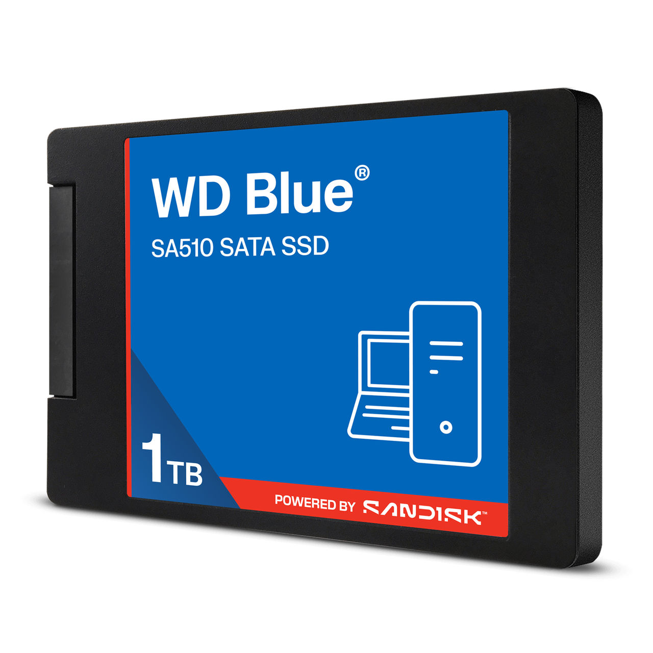1TB WD Blue SA510 SATA SSD 2.5”/7mm Cased | Sandisk