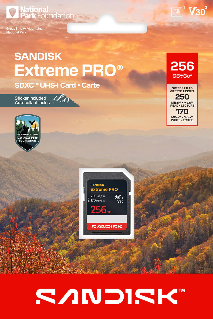 extreme-pro-sd-uhs-i-national-park-foundation-256gb-packaging- Zoom Image