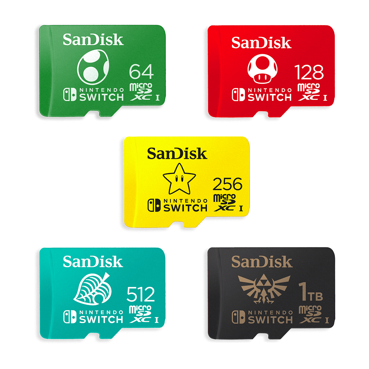 128GB Tarjetas de memoria con licencia de Nintendo® para Nintendo