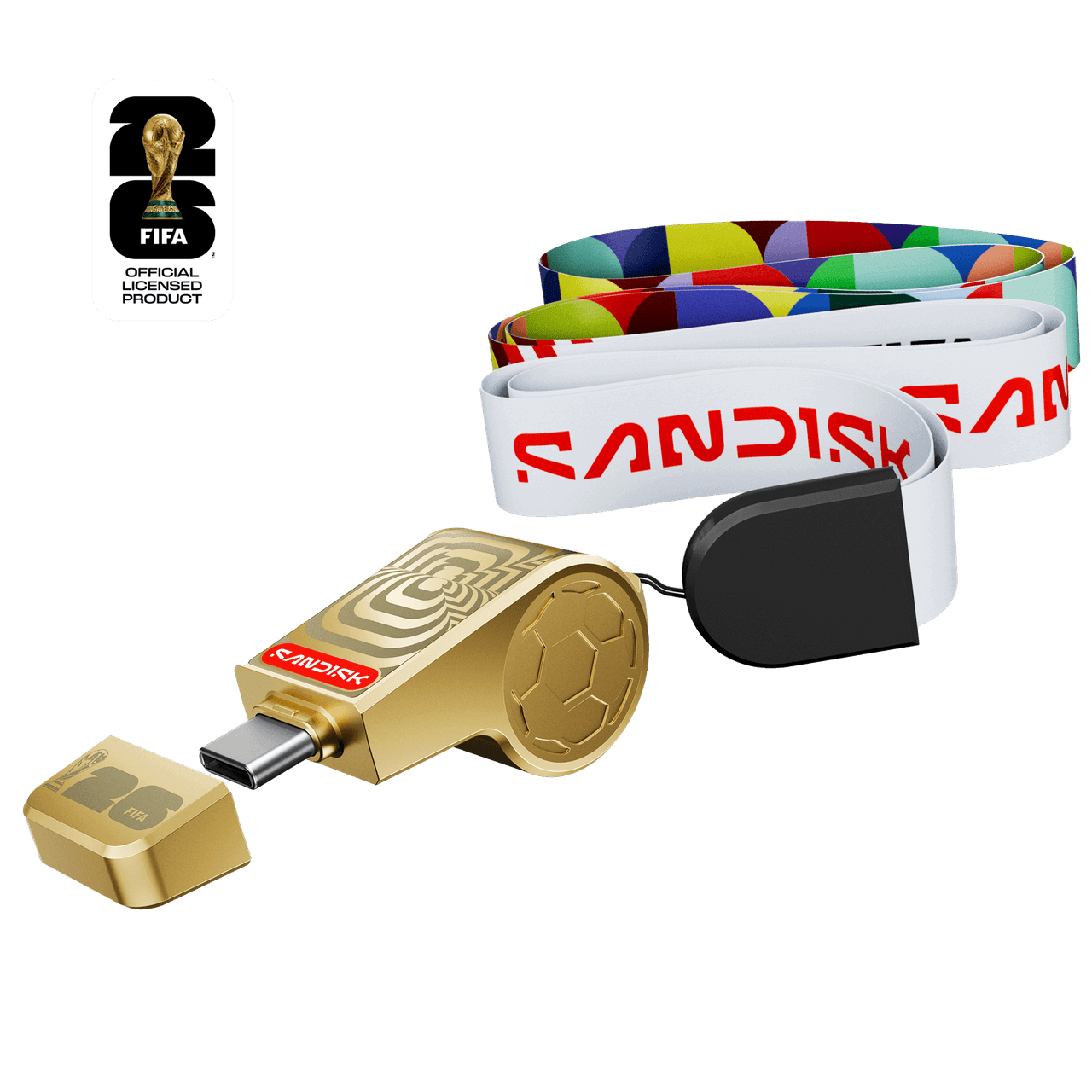 SANDISK USB-C Flash Drive: FIFA World Cup 2026 Gold Edition - 128GB Gold - Image6