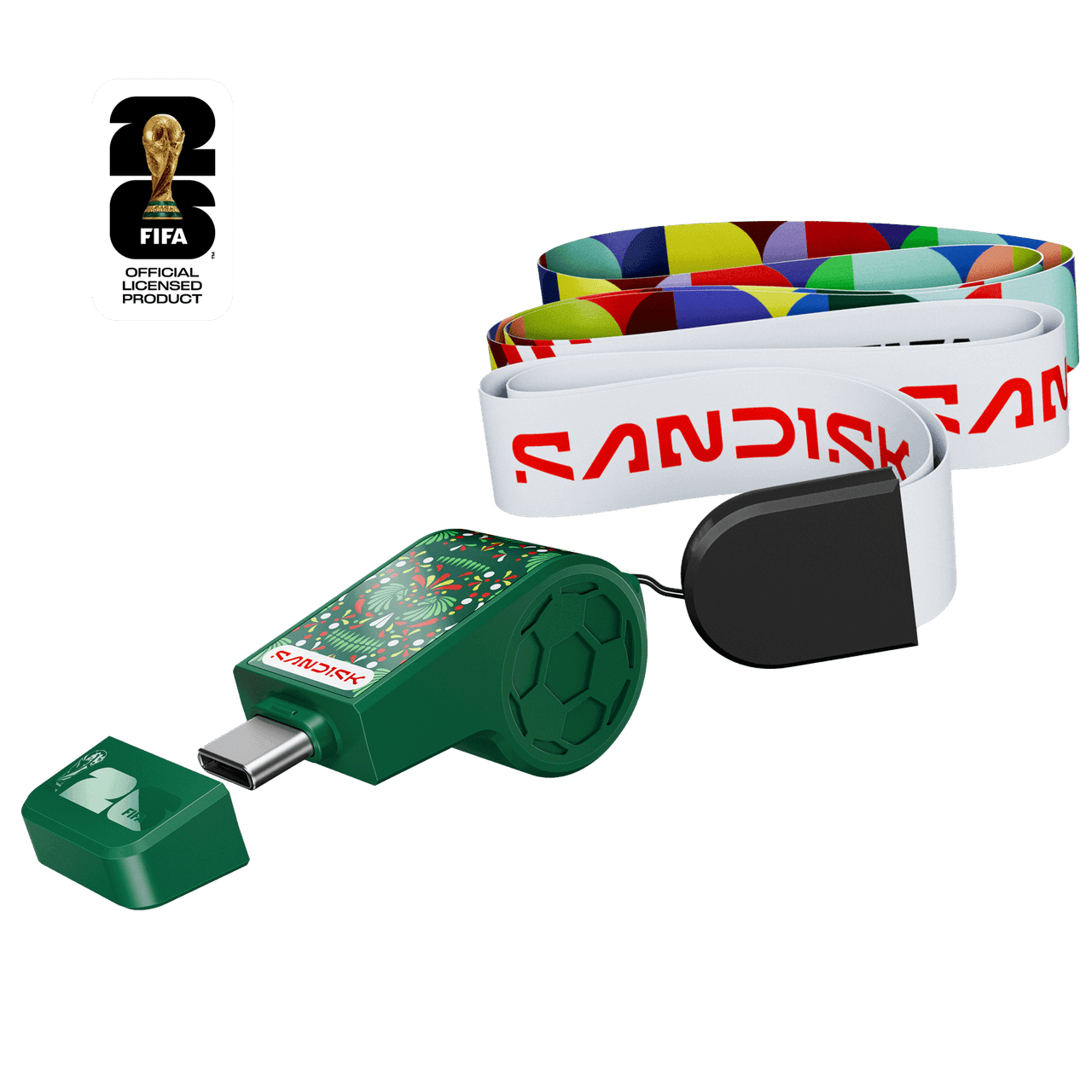 SANDISK USB-C Flash Drive: FIFA World Cup 2026 Mexico Edition - 64GB Green - Image2
