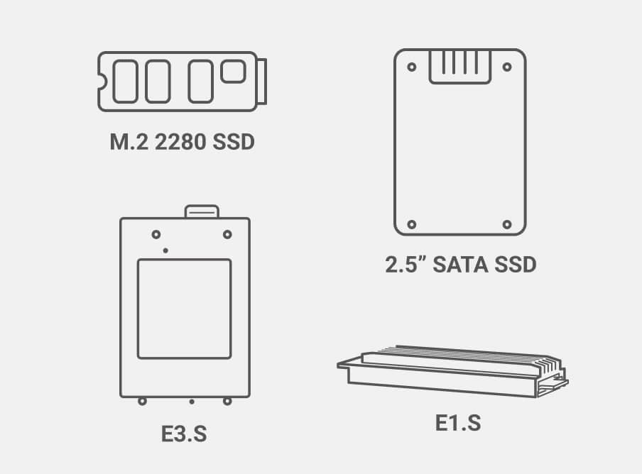 NVMe form factor differences