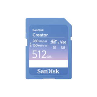 512GB SanDisk Creator SD UHS-IIカード | Sandisk