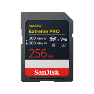 256 GB サンディスク エクストリーム プロ SD UHS-IIカード（V90