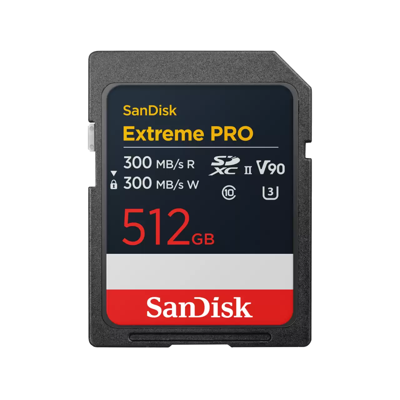 SanDisk Extreme PRO SDXC UHS-II 512GB Front- Zoom Image