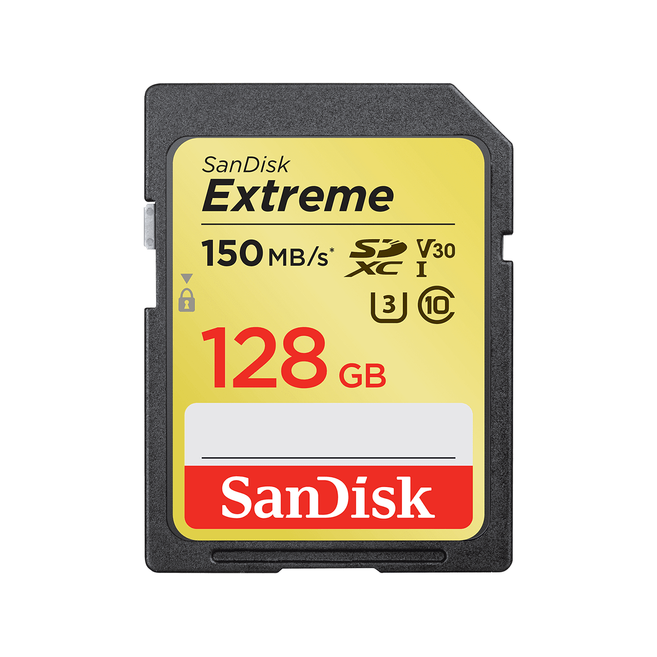 SanDisk Extreme SDHC 150MB\/s UHS-I Memory Card - 128GB (C10, U3, V30) - Image1
