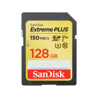 128GB SDXC Sandisk Extreme Plus SDHC/SDXC UHS-I Card | Sandisk