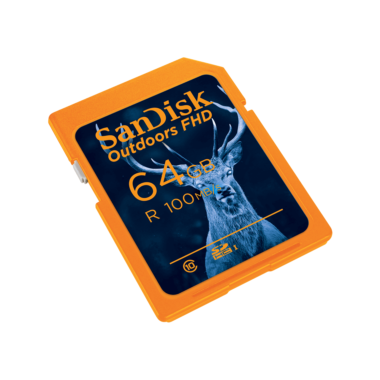 64GB Orange SanDisk Outdoors FHD UHS-I Card | Sandisk