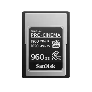 960 GB SanDisk PRO-CINEMA CFexpress™ Type Aカード | Sandisk