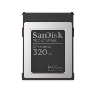 320 GB SanDisk PRO-CINEMA CFexpress™ Type B Memory Card | Sandisk