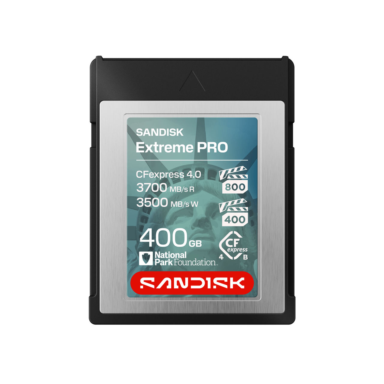 400GB SANDISK Extreme PRO CFexpress 4.0 Type B Card - Lady Liberty