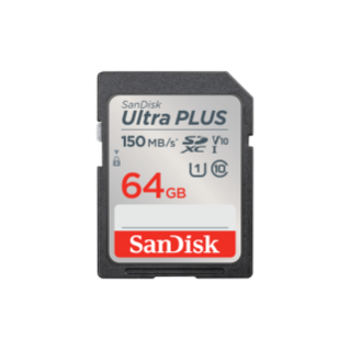 64GB SDXC SanDisk Ultra PLUS SDHC/SDXC Memory Card | Sandisk