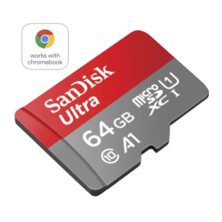 EMemoryCards Scheda MicroSDXC 64GB Classe 10 Ultra Veloce - 80MB/s Per Crosscall Core M4, X4 E Smartphone - 3