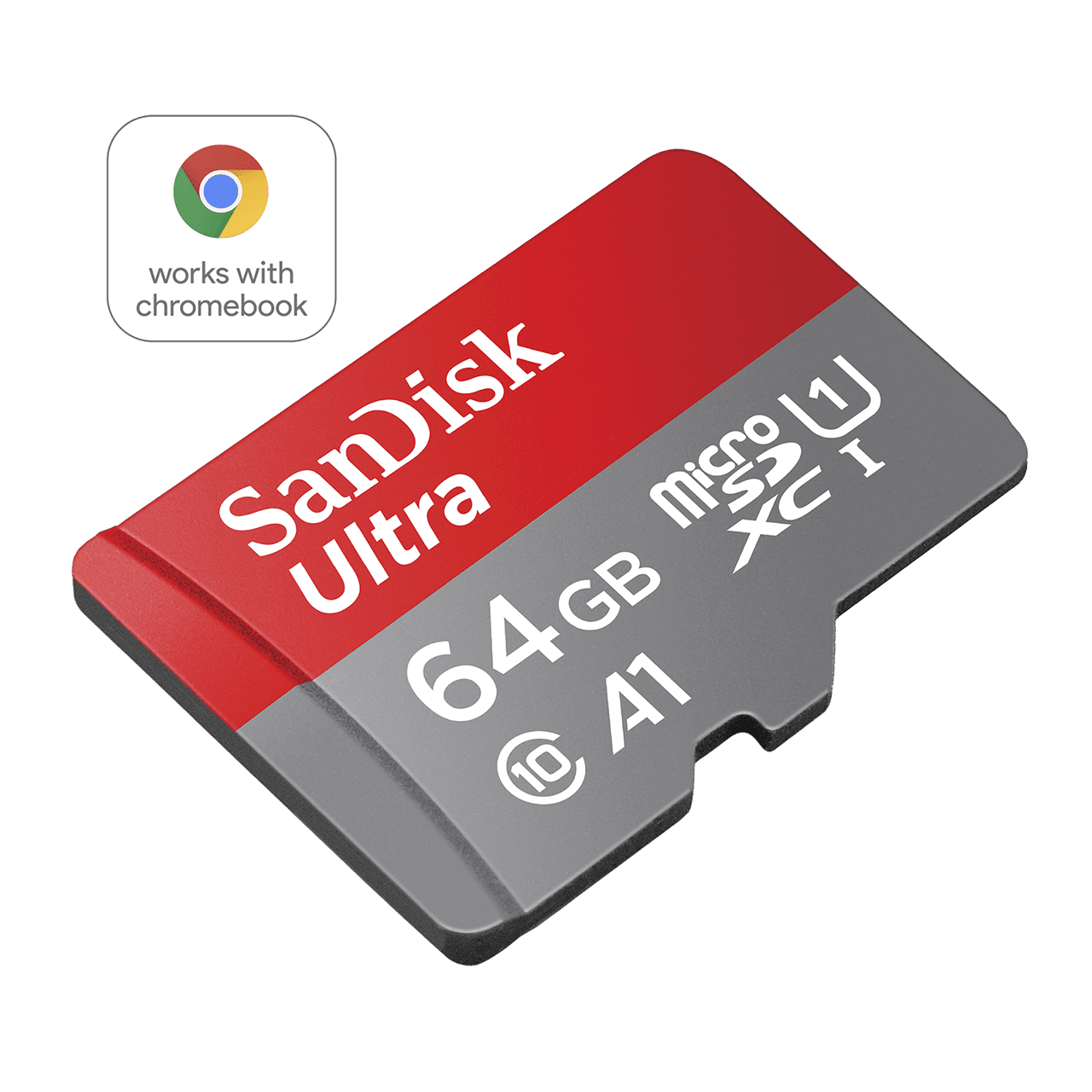 64GB การ์ด SanDisk Ultra® microSD™ สำหรับ Chromebook (สูงสุด 120