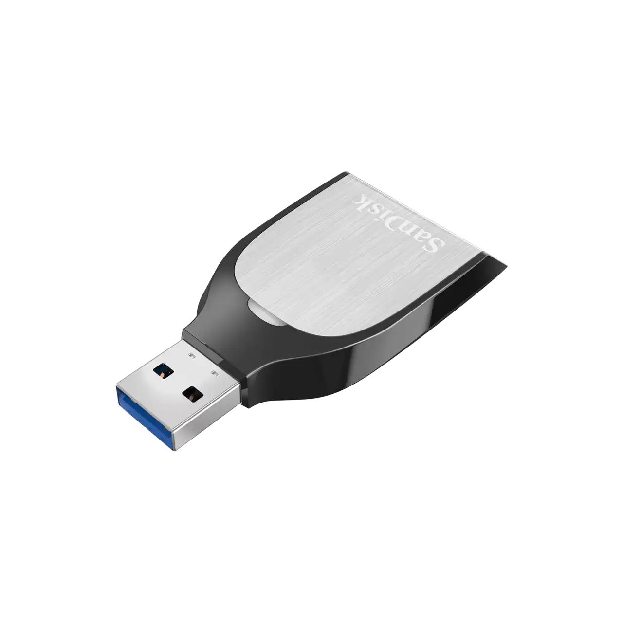 Extreme PRO UHS-II USB 3.0 SD card reader writer down left angled image- Zoom Image