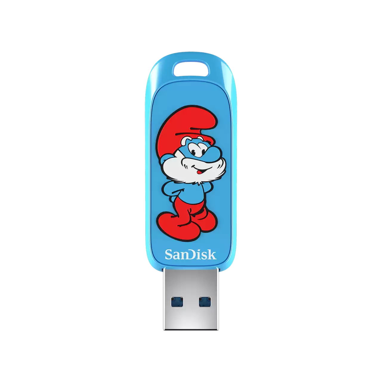 SanDisk Smurfs USB Flash Drive 128GB Front- Zoom Image