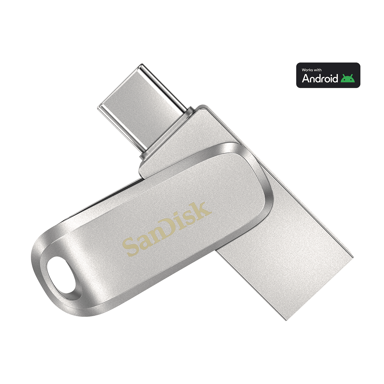 SanDisk Ultra Dual Drive Luxe USB Type-C - 128GB Silver - Image3